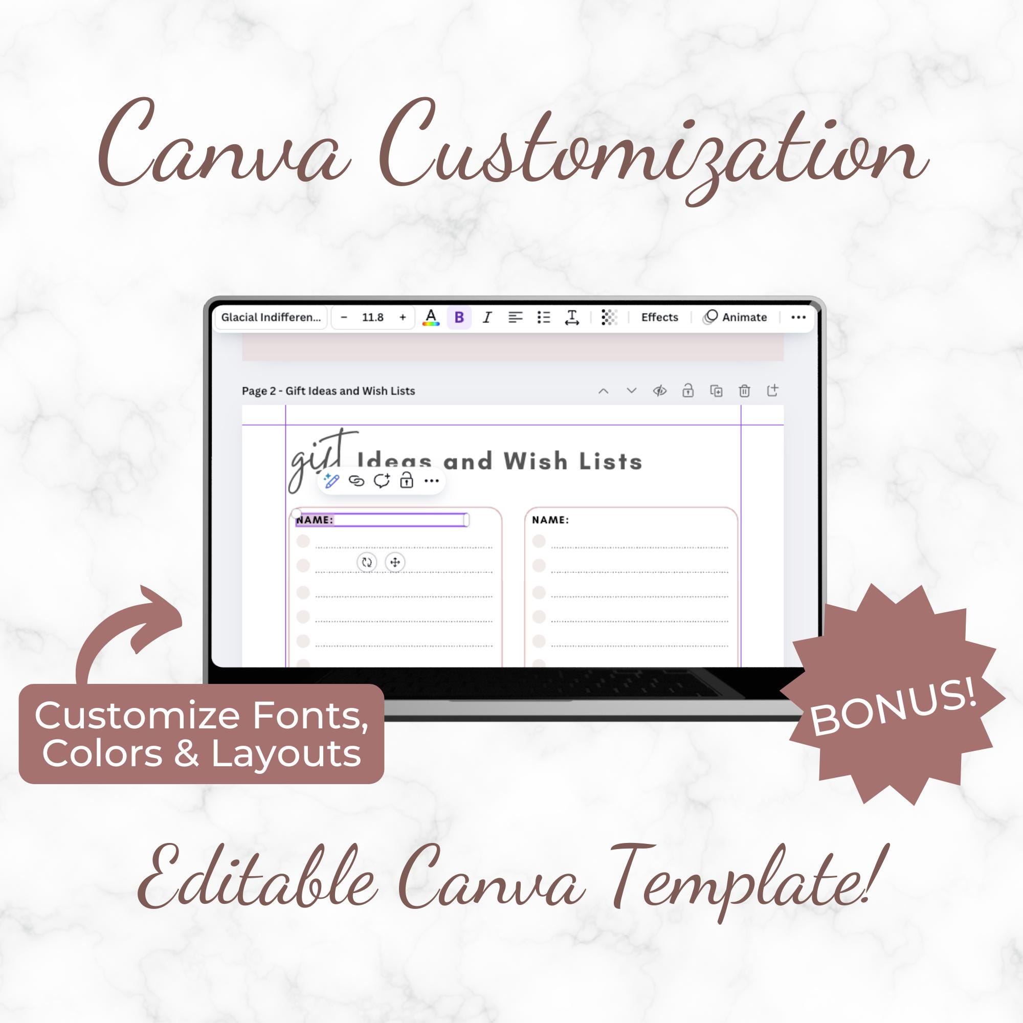 Self Care Planner Printable | 8 Pages + Canva Templates | Checklists ...