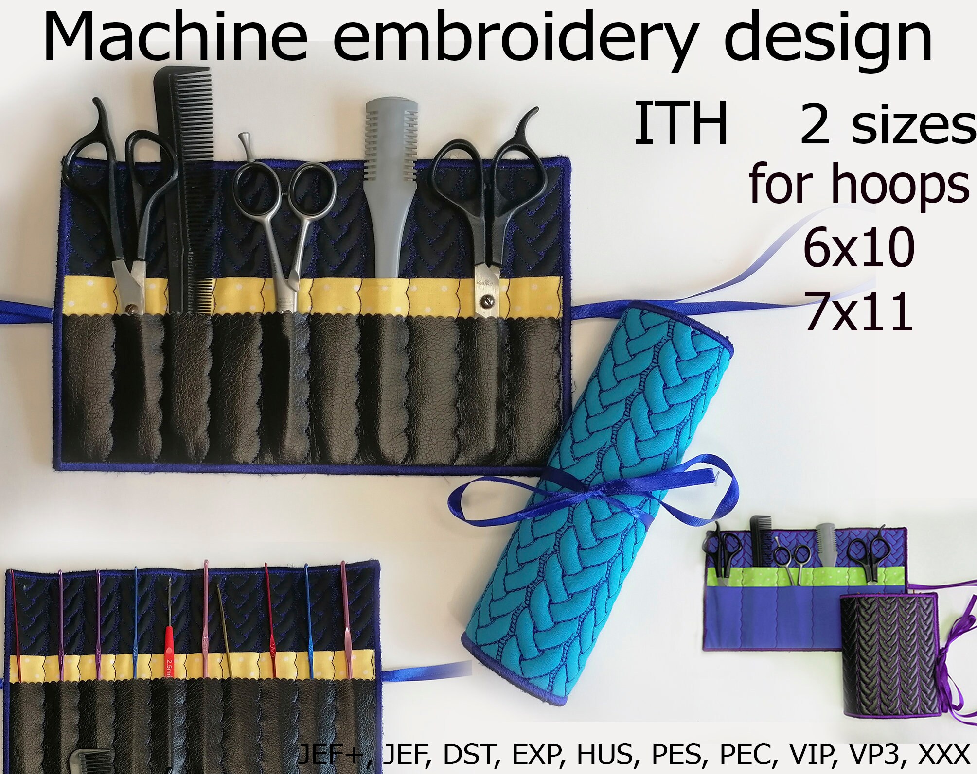 ITH Machine Embroidery Design - Couch Organiser