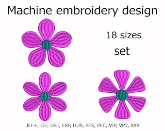 Embroidery design Flower Machine Embroidery File 18 sizes