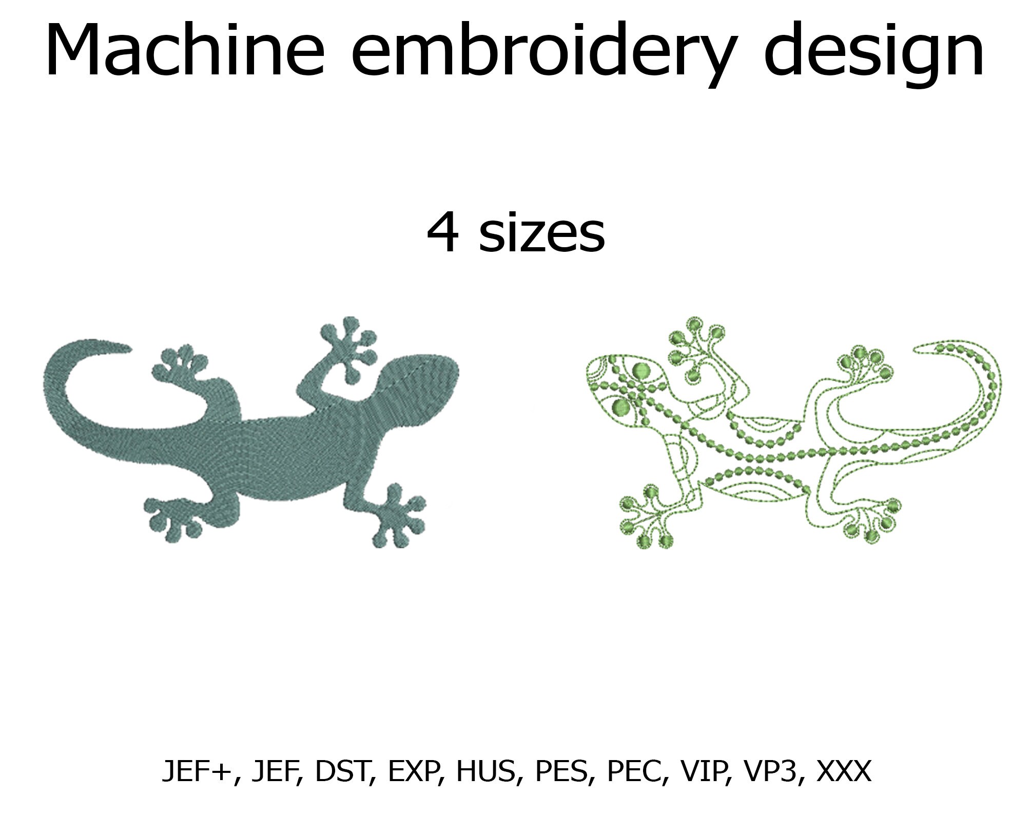 Embossing Patterns Lizard Lizard Machine Embroidery Designs Set Embroidery Designs Digital File 4 ...