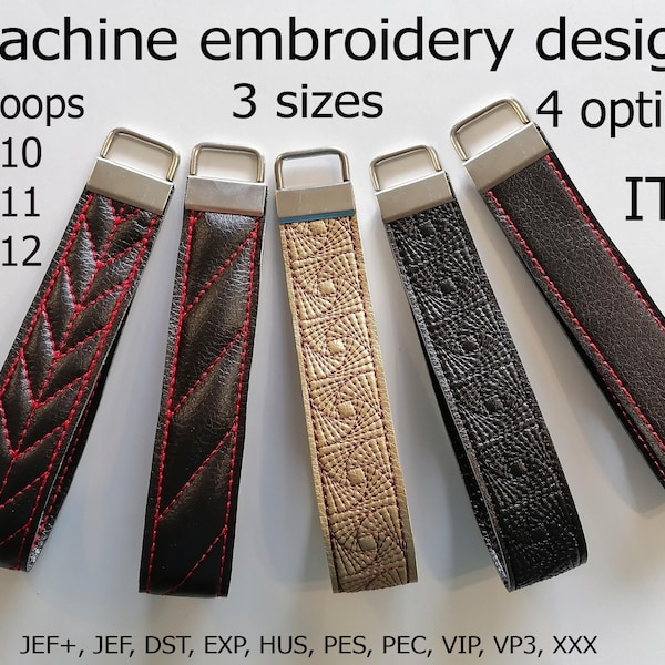 Dans le cerceau conception de broderie Machine bracelet bracelets ITH projet de broderie porte-clés pour cerceaux 6x10 8x11 8x12