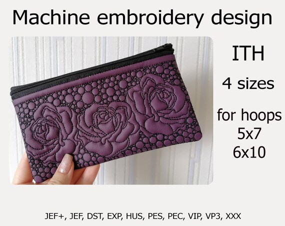 【emis】25SS★ ROSE STITCH ROUND BAG JDS - Japan Original x Stitch, Angel, Scrump Drawstring Bag