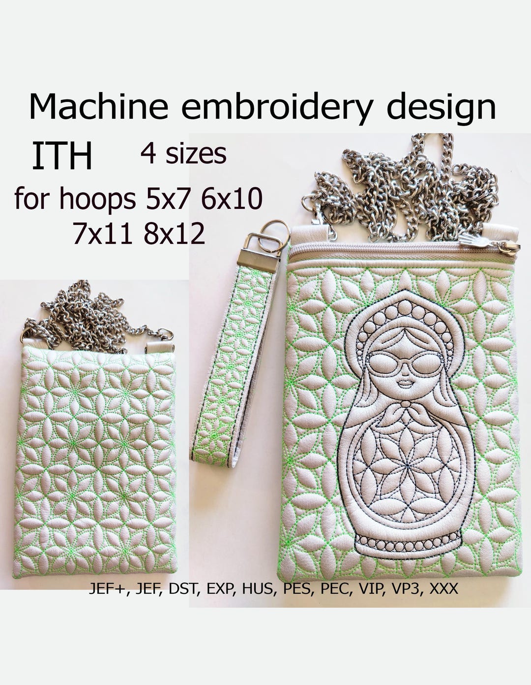 Ith Patterns In the Hoop Bag Machine Embroidery Design ITH Project - Etsy