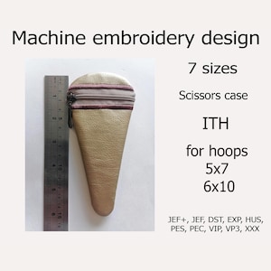 I saxfodralet med dragkedja Maskinbroderidesign Syorganisatör ITH-projekt för ringar 5x7 6x10 ITH saxfodral