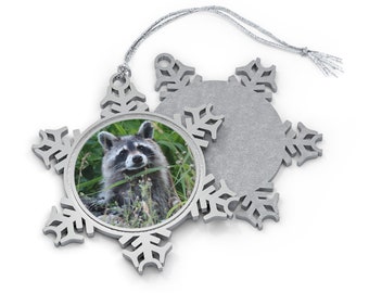 Raccoon Christmas Ornament | Raccoon Christmas Tree Decor | Nature Theme Hanging Ornament | Raccoon Lover Christmas Gift | Cute Raccoon Gift
