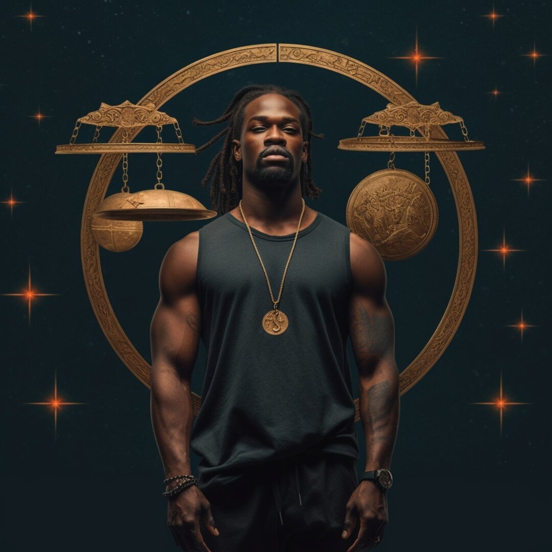 Libra Horoscope Sticker Pack Male African American Horoscope Sticker