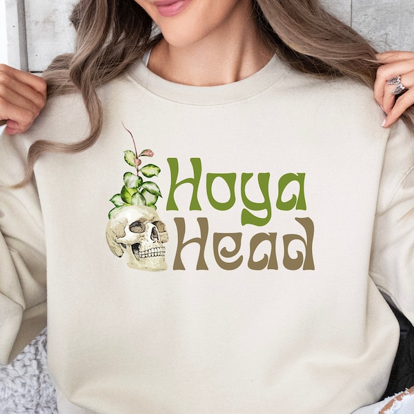 Hoya Head Unisex plant lover sweatshirt, plant dad tee plant lover gift plant mom tee plant tshirt gardening shirt