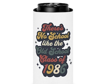 Custom 40th Class Reunion Shirt, Class of 86 Reunion Can Cooler