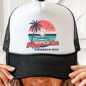 Cabo Birthday Trip Trucker Cap, Custom Besties Float Trip Hat