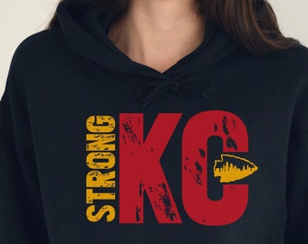 KC Strong Shirt Women, Kansas City Support Sweatshirt, Pray for KC Stong Long Sleeve Tee, Kansas City Football Hoodie, KC Support T-shirt