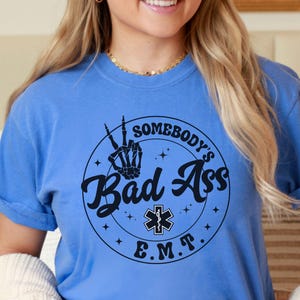 EMT Shirt Funny, Emergency Medical Tech Comfort Colors, EMT Life Shirt, Emergency Medical Technician Gift, Woman EMT Student Long Sleeve Tee