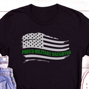 Proud Military Child Shirt, Military Daughter Gift, Military Family Shirts, Daughter of a Soldier T-shirt, Military Shirt for Kid or Baby