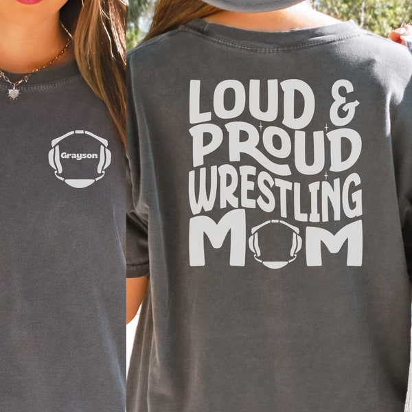 Wrestling Mom Era Shirt, Wrestling Mom Comfort Colors Shirt, Personalized Sports Mom Gift, Wrestling Mama Game Day Tee, Retro Wrestling Mom