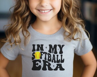 Team Shirt Softball, In My Softball Era Kids T-shirt, Kids Softball Team Shirt, Cute Softball Youth Shirt, Funny Softball Toddler T shirt