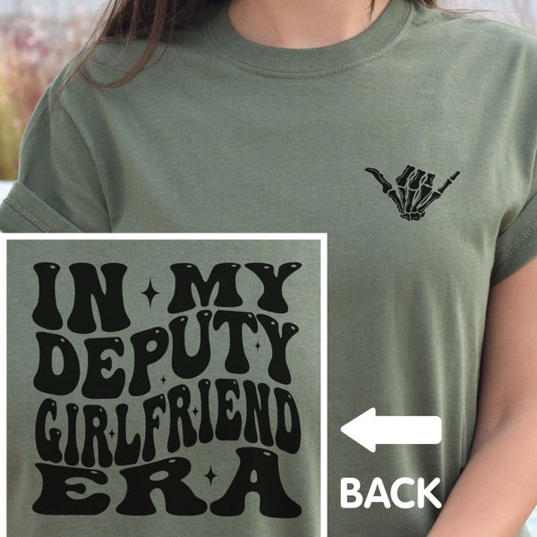 Deputy Girlfriend Shirt, Sheriff Deputy Fiancee Comfort Colors Tshirt, Gift for Girl friend, LEO Girlfriend Shirt, Sheriff Fiancee Gift