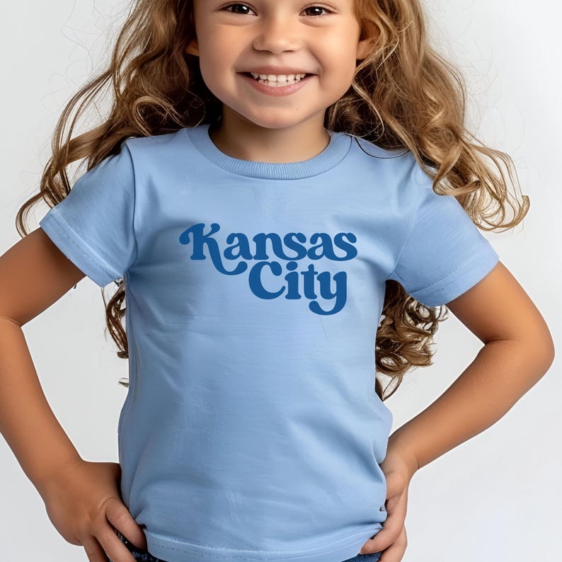 Trendy Kansas City Baseball Youth T-shirt, Unique KC Baseball Kids T shirt, Kansas City Baseball Toddler Tee, KC Baseball Baby Bodysuit