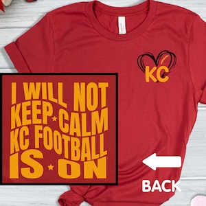 KC Football Shirt Women, Kansas City Football Fan Crewneck, KC Heart Football Long Sleeve Tee, KC Heart Hoodie, Football Shirt for Women