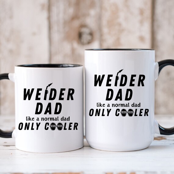 Welder Dad Gift, Welder Dad Fathers Day Gift, Arc Welder Dad Mug, Welder Dad Coffee Cup, Blue Collar Stepdad Mug, Blue Collar Dad Gift