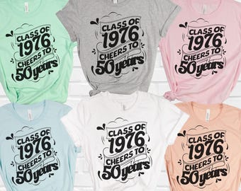 Custom 50th Class Reunion Shirt, Class of 1976 Reunion Can Cooler