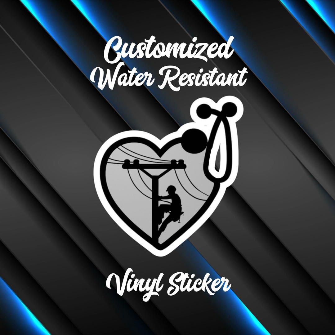 Lineman Nurse Sticker, Lineman and Nurse Couple Car Decal, Lineman CNA ...