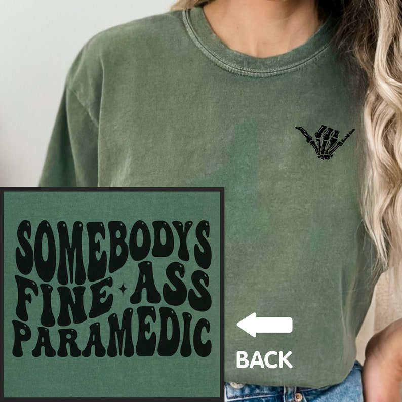 Paramedic Shirt, Female Paramedic Comfort Colors Shirt, Gift for Medic ...