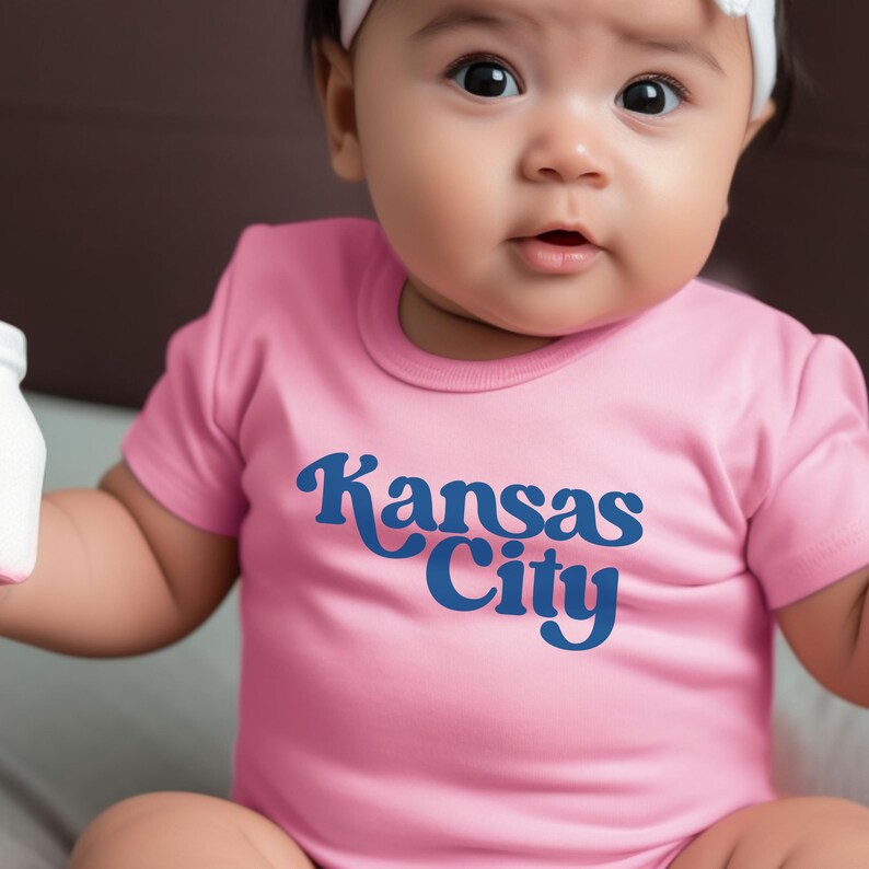 Trendy Kansas City Baseball Youth T-shirt, Unique KC Baseball Kids T shirt, Kansas City Baseball Toddler Tee, KC Baseball Baby Bodysuit