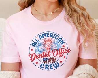 Dental Shirt 4th of July, Memorial Day Dental Comfort Colors Shirt, Patriotic Dental Hygienist Shirt, Dental Assistant Labor Day Long Sleeve
