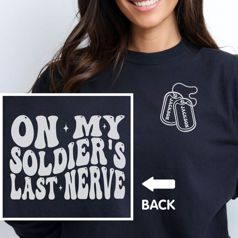 Proud Military Wife Shirt, Soldiers Wife Comfort Colors Shirt, Military Wife Gift, Military Girlfriend, Girl Loves Her Soldier Long Sleeve