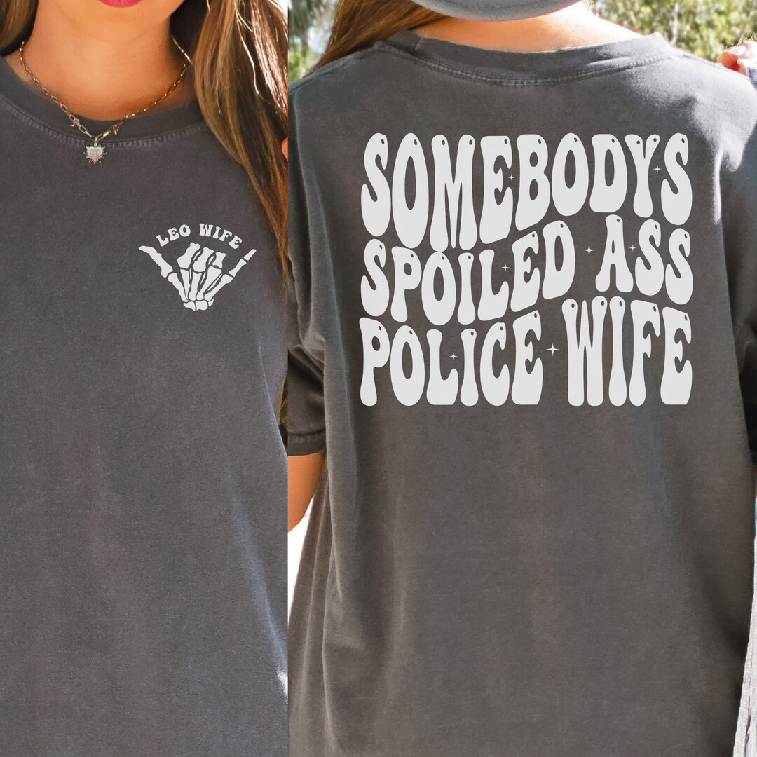 Police Wife Shirt, Police Officer Wife Comfort Colors Tshirt, Gift for