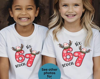 Kids 67 Meme Sweatshirt, Funny Viral 67 Holiday Apparel