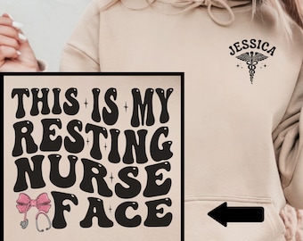 Funny Nurse Sweatshirt, Registered Nurse T-shirt, RN Life Crewneck, Cute Nurse Appreciation Gift, Night Shift Nurse Hoodie, RN Nurse Shirt