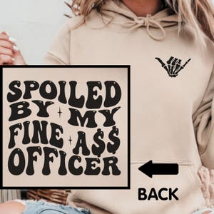 Police Wife Sweatshirt, Police Officer Fiancee Shirt, LEO Wife Gift