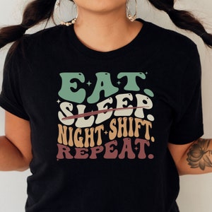 Night Shift ER Tech Tshirt, Funny Night Telemetry Nurse Sweatshirt, Night Shift CNA Tee, Night Shift STNA Shirt, Team Night Shift T-shirt