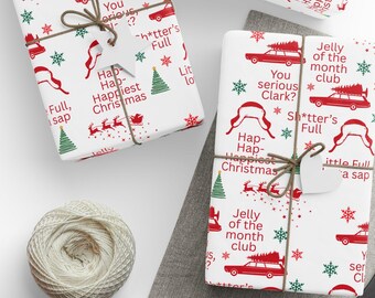 Funny Christmas Wrapping Paper, Fun Christmas Gift Wrap