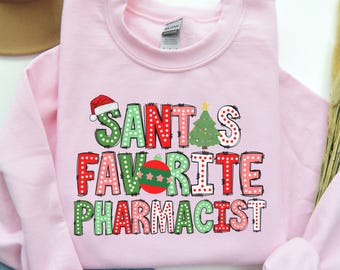 Christmas Pharmacist Shirt, Pharmacist Christmas Shirt, Clinical Pharmacist Christmas Sweatshirt, Oncology Pharmacist Holiday Apparel