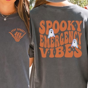 ED Nurse Shirt Halloween, ER Nurse Comfort Colors, Emergency Department Tech Halloween, Halloween ED Technician T Shirt, Trauma Nurse Gift