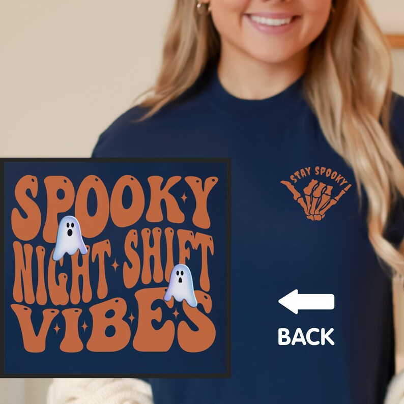 Halloween Night Shift Crew Shirt, Night Shift Squad Halloween Sweatshirt, Halloween CNA Night Shift Long Sleeve, Halloween Night Shift Nurse