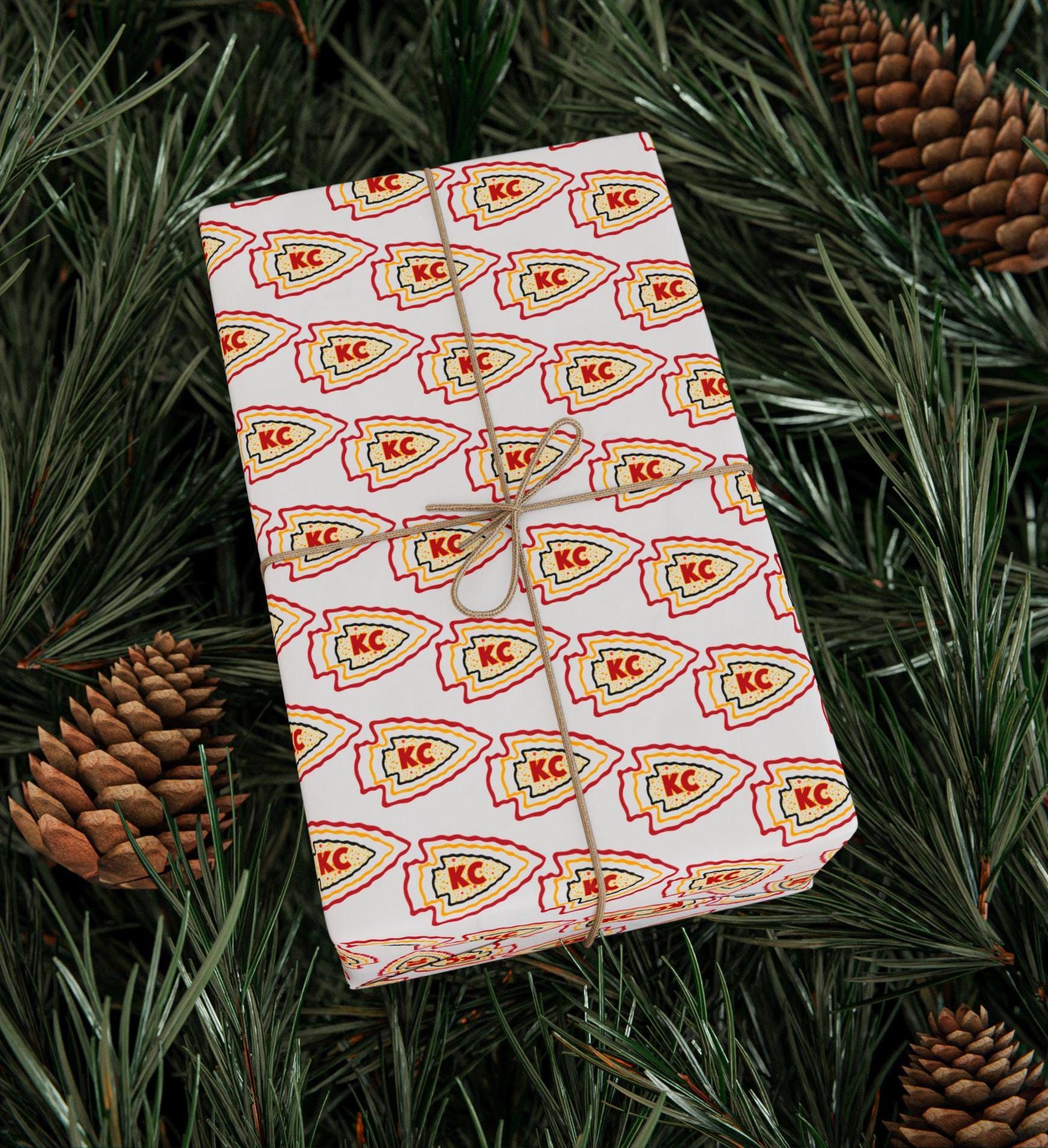 Discover KC Football Gift Wrap, Kansas City Football Christmas Wrapping Paper