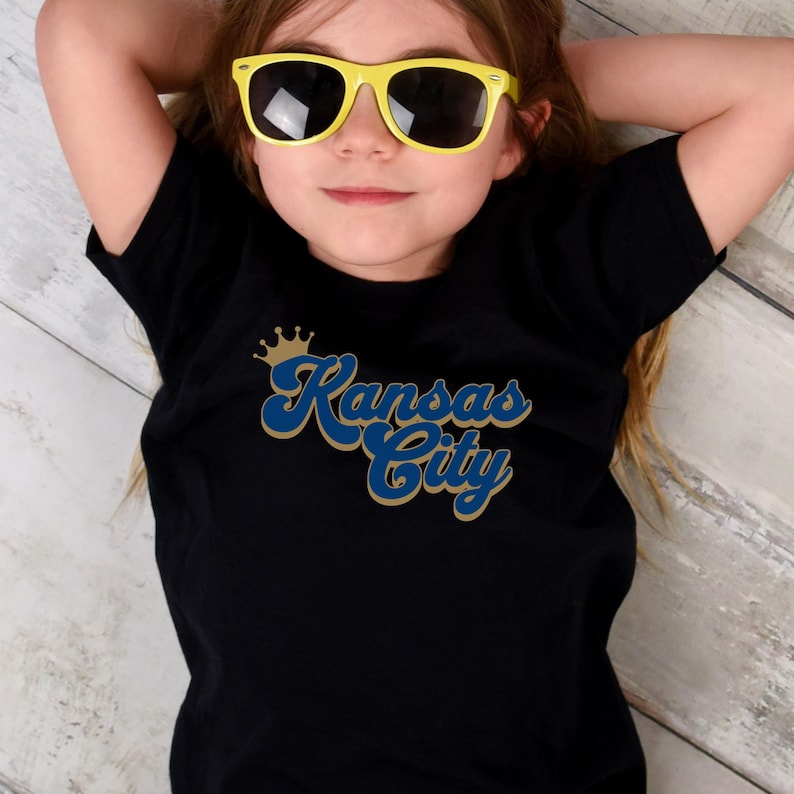Trendy Kansas City Baseball Youth T-shirt, Unique KC Baseball Kids T shirt, Kansas City Baseball Toddler Tee, KC Baseball Baby Bodysuit
