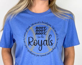 Take Me Out to the Ballgame Kansas City Baseball T-shirt, Unique KC Baseball Sweatshirt, Kansas City Game Day Vibes Royal Blue Long Sleeve