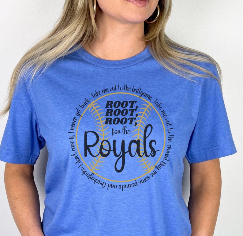 Take Me Out to the Ballgame Kansas City Baseball T-shirt, Unique KC Baseball Sweatshirt, Kansas City Game Day Vibes Royal Blue Long Sleeve