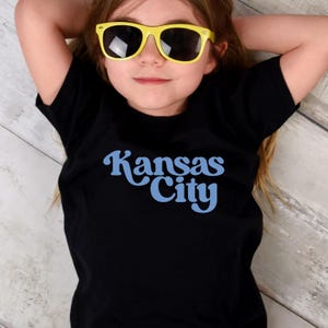 Trendy Kansas City Baseball Youth T-shirt, Unique KC Baseball Kids T shirt, Kansas City Baseball Toddler Tee, KC Baseball Baby Bodysuit
