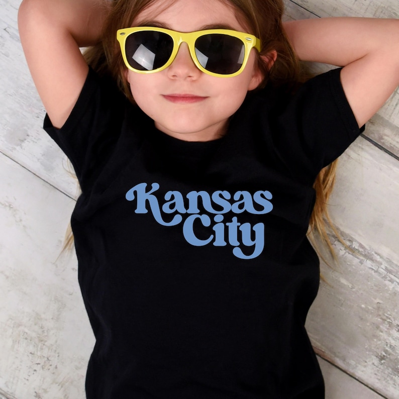 Trendy Kansas City Baseball Youth T-shirt, Unique KC Baseball Kids T shirt, Kansas City Baseball Toddler Tee, KC Baseball Baby Bodysuit