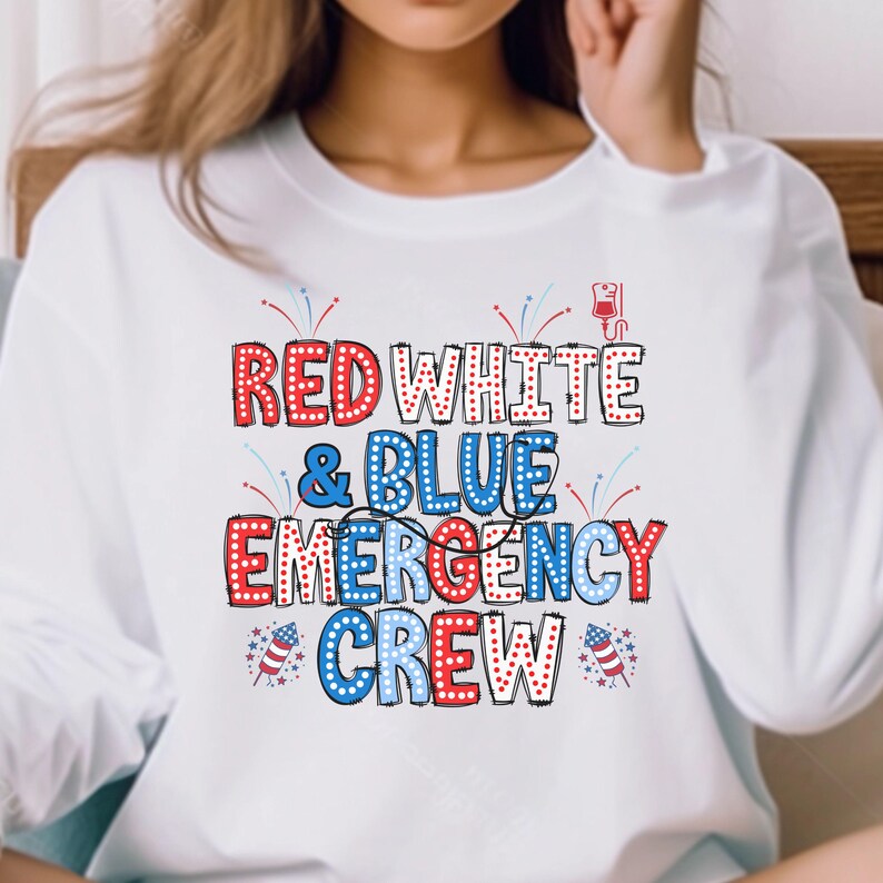 ED Nurse 4th of July Tshirt, ER Nurse 4th of July Long Sleeve Tee, Emergency Department Labor Day T-shirt, Emergency Memorial Day Tee