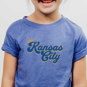 Trendy Kansas City Baseball Youth T-shirt, Unique KC Baseball Kids T shirt, Kansas City Baseball Toddler Tee, KC Baseball Baby Bodysuit