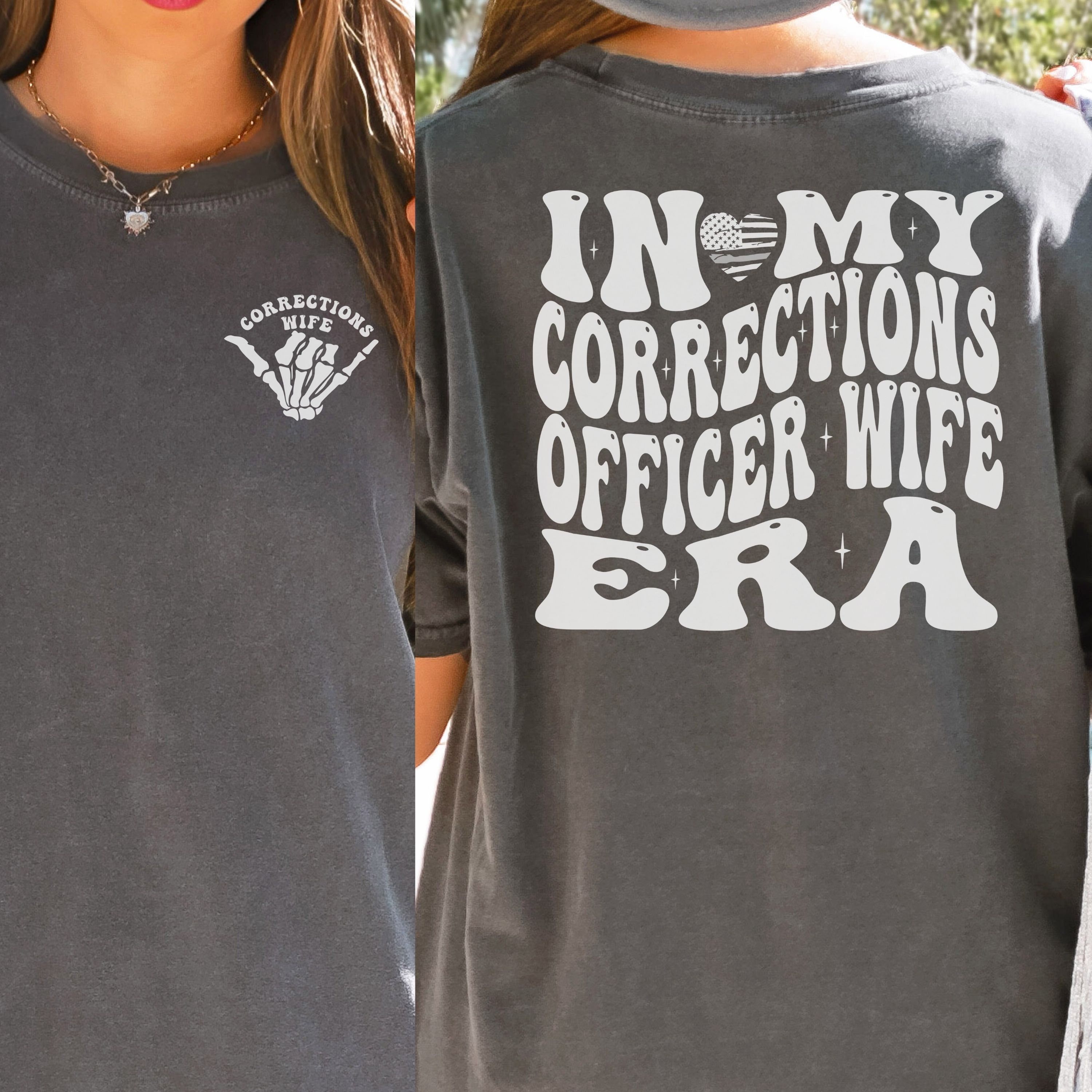 Womens Corrections Officer Wife Girlfriend Shirt For Women Gifts Womens Corrections Officer Wife Girlfriend Shirt For Women Gifts