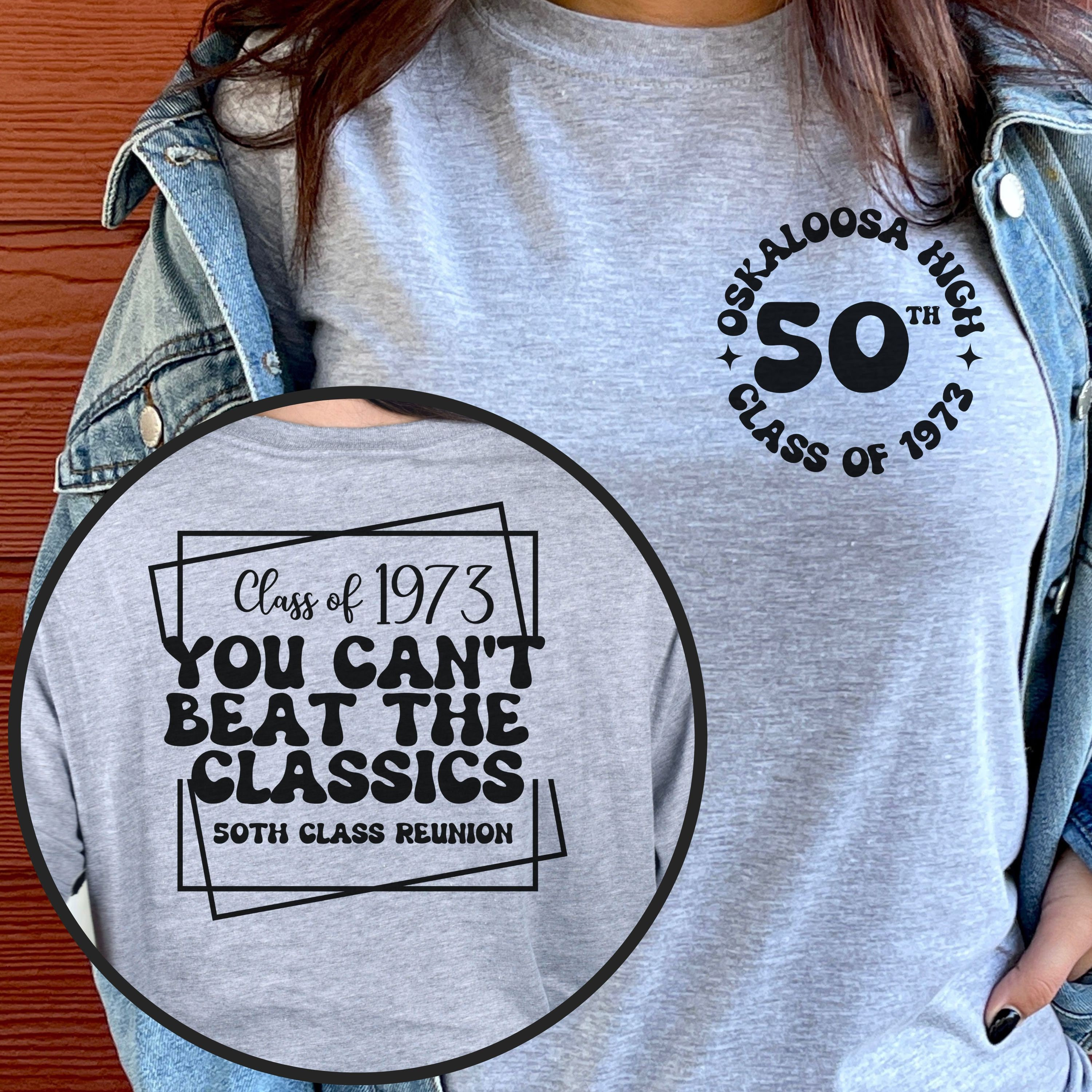 Custom Class Reunion T shirt 50th Year High School Reunion Personalized Class Reunion Shirt 50th Class of 1973 Reunion Party Tee Etsy Canada