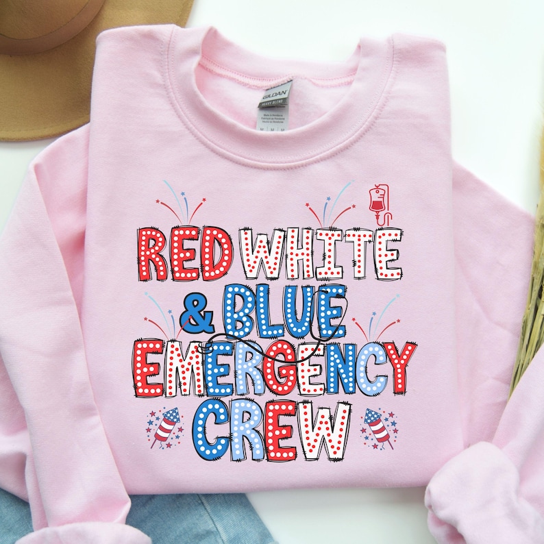 ED Nurse 4th of July Tshirt, ER Nurse 4th of July Long Sleeve Tee, Emergency Department Labor Day T-shirt, Emergency Memorial Day Tee