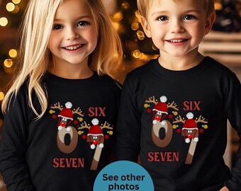 Kids 67 Meme Sweatshirt, Funny Viral 67 Holiday Apparel