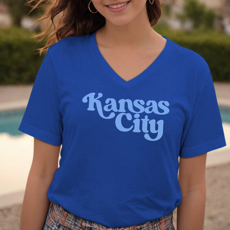 Kansas City Baseball T-shirt, Unique KC Baseball Sweatshirt, Kansas City Baseball Game Day Vibes Royal Blue Long Sleeve Tee